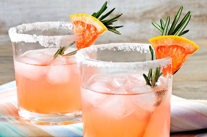 This magnificent cocktail of fresh pink Palomas.   A festive drink is ideal for brunch, parties and holidays.